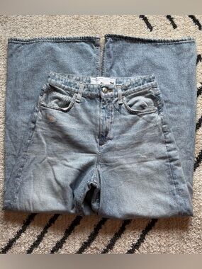 rag & bone Light Blue Wide-Leg Jeans